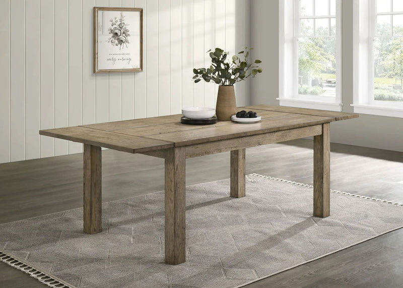Cardova 87-inch Solid Wood Extension Dining Table Vineyard Oak by Unique Piece Furniture