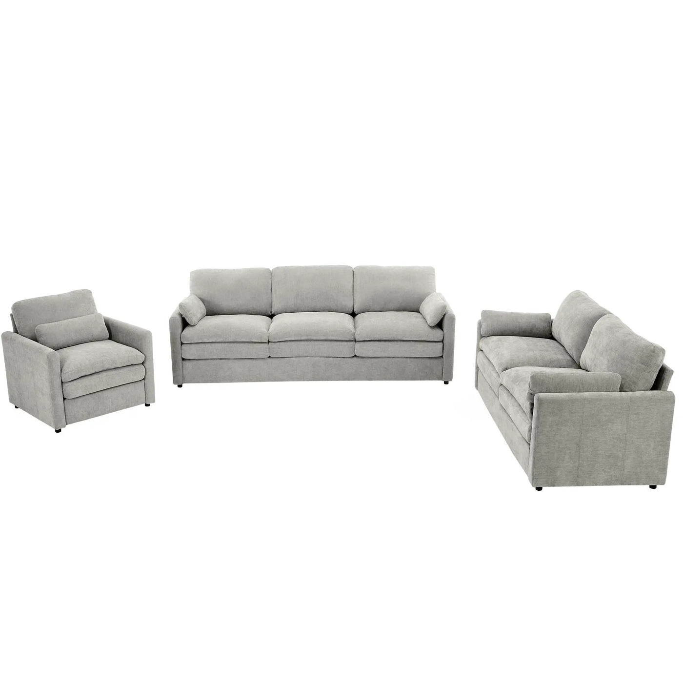 Cozy Upholstered Sofa Set For Living Room by HouseOfZazla
