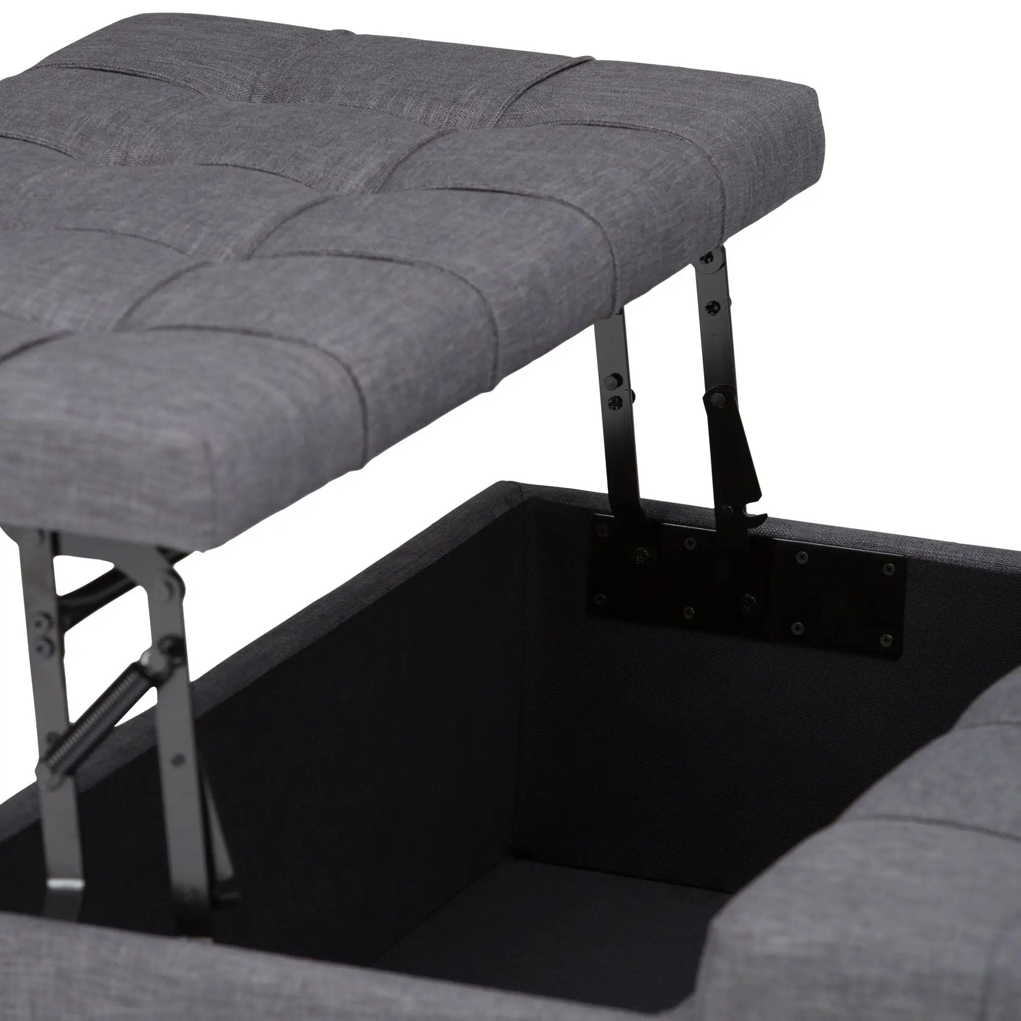 Harrison - Upholstered Coffee Table Storage Ottoman by HouseOfZazla