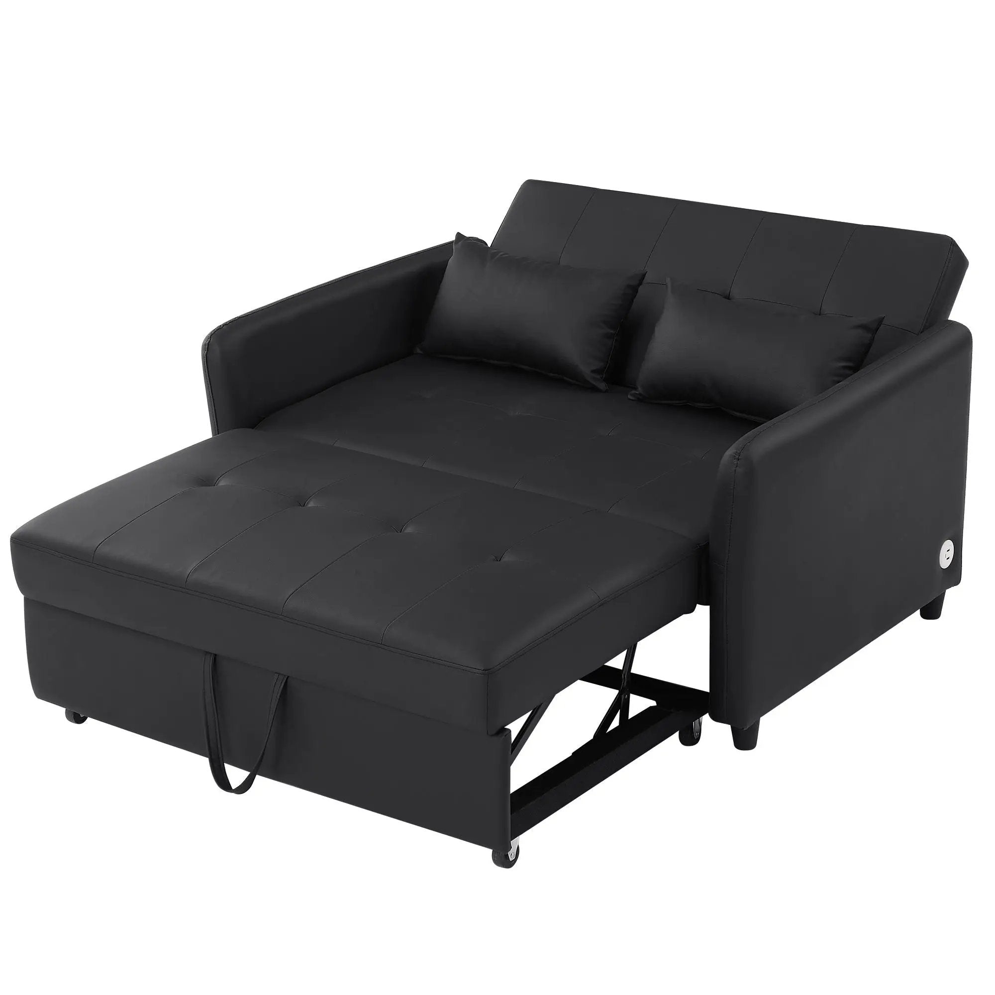 Convertible Sleeper Sofa Bed With 3 USB Ports by HouseOfZazla
