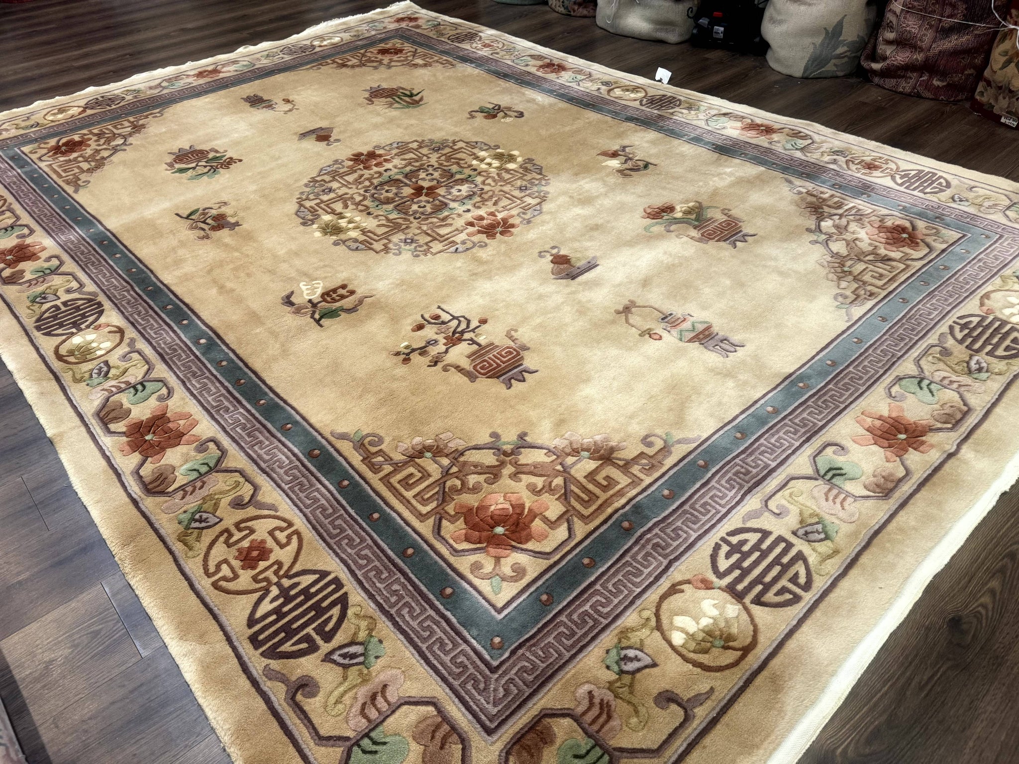 Chinese Wool Rug 8x12, Chinese 90 Line Rug by Jewel Rugs