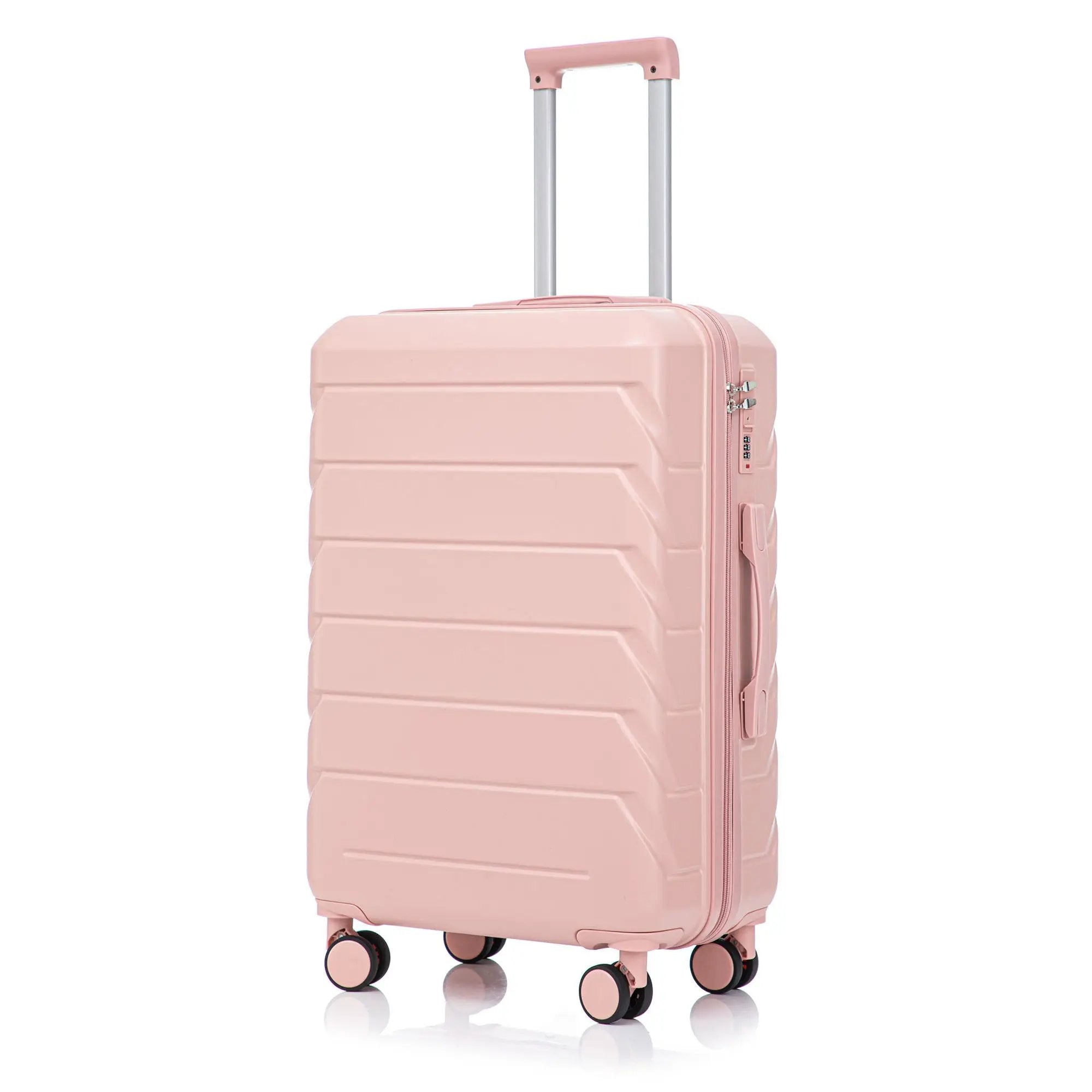 3 Pieces Set 20" / 24" / 28" Spinner Wheel Luggage With Combination Lock by HouseOfZazla