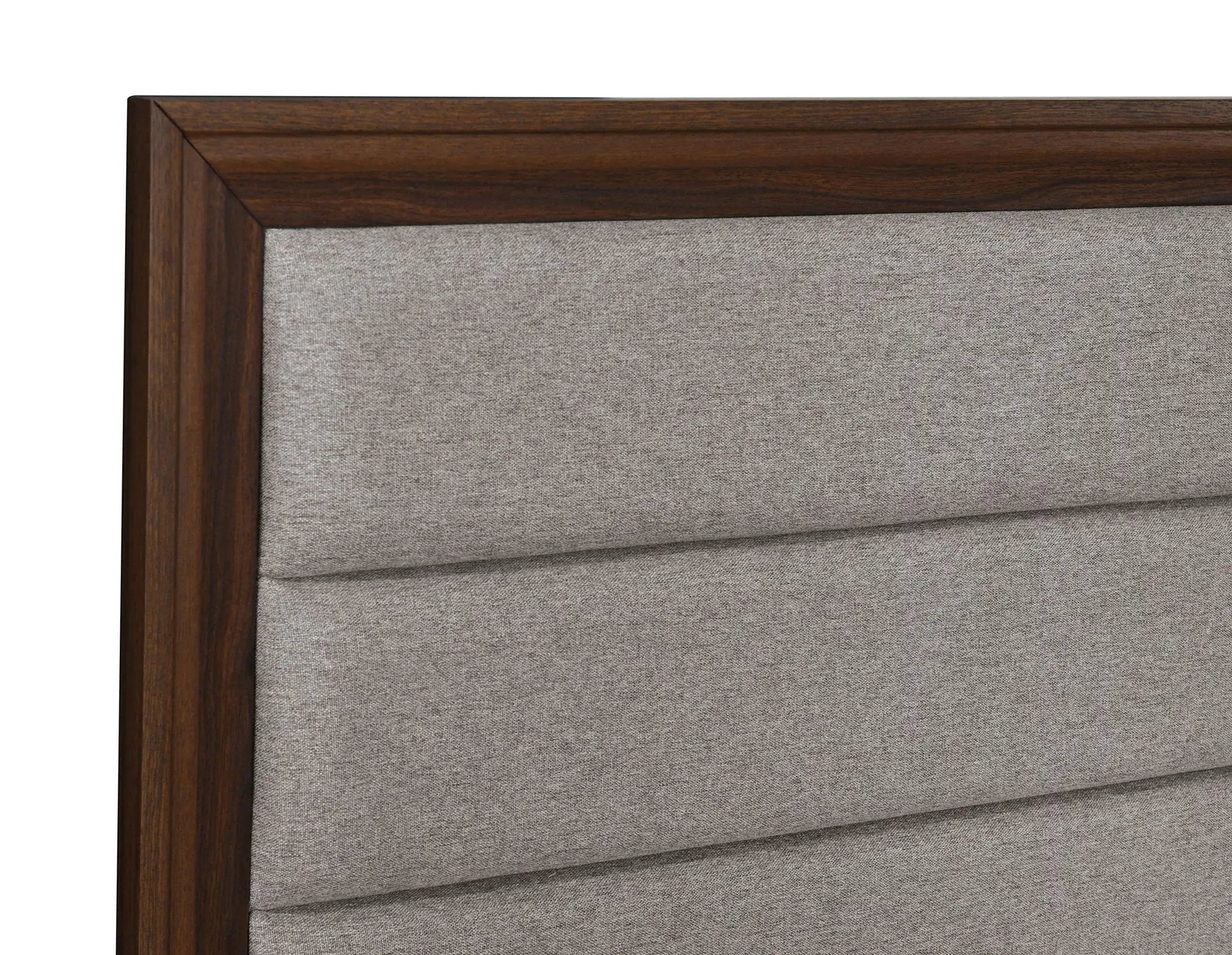 Welsley 50-inch Upholstered Queen Bed Walnut by Unique Piece Furniture