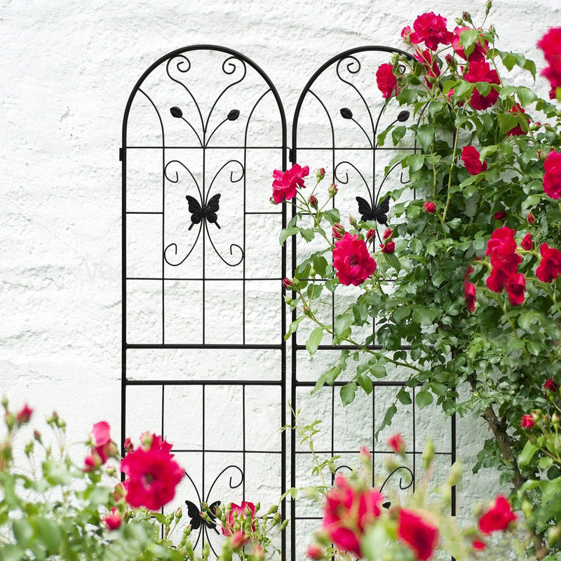 2 Pack Metal Garden Trellis 71" x 19.7" Rustproof Outdoor Support by HouseOfZazla