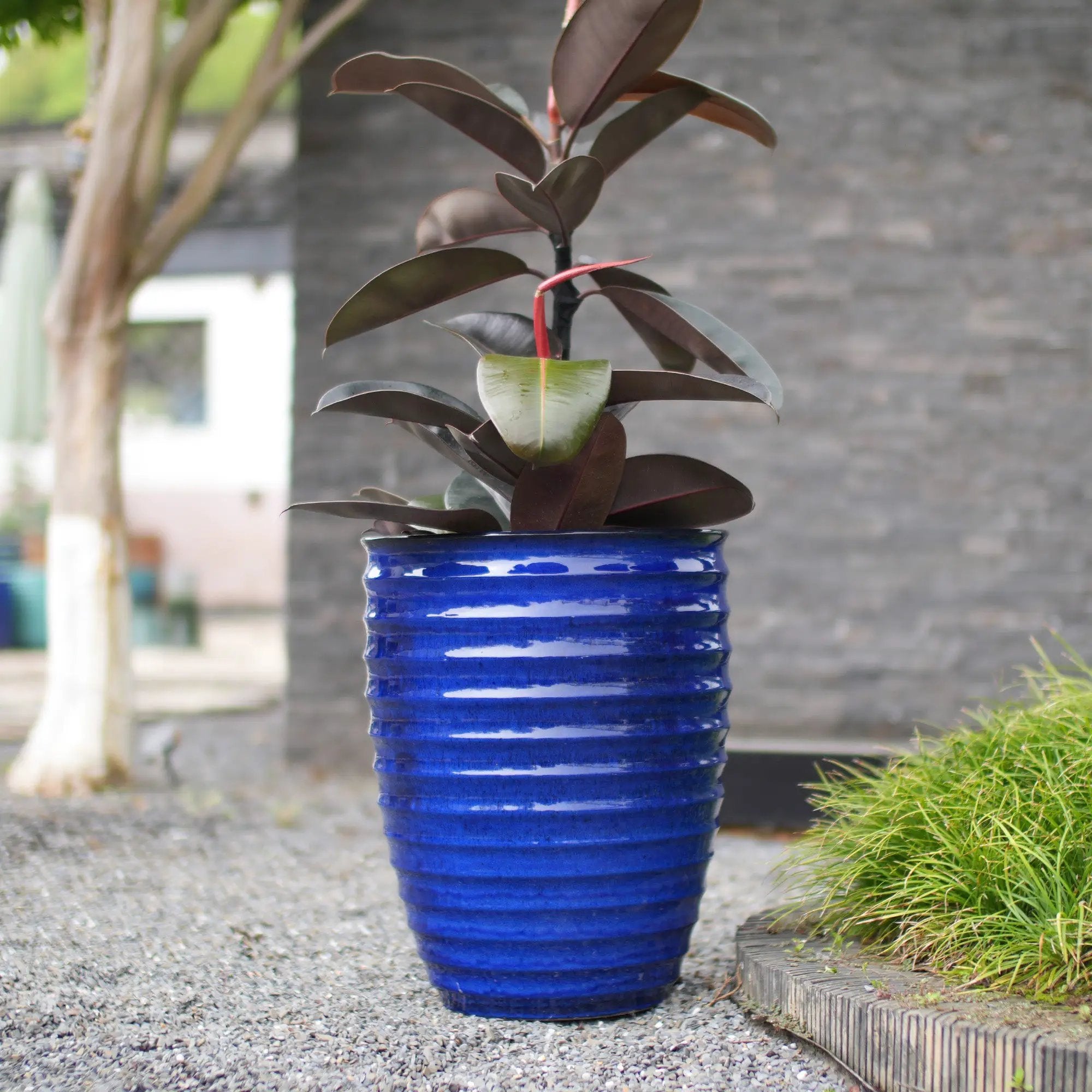 Handmade Sapphire Garden Pot by HouseOfZazla