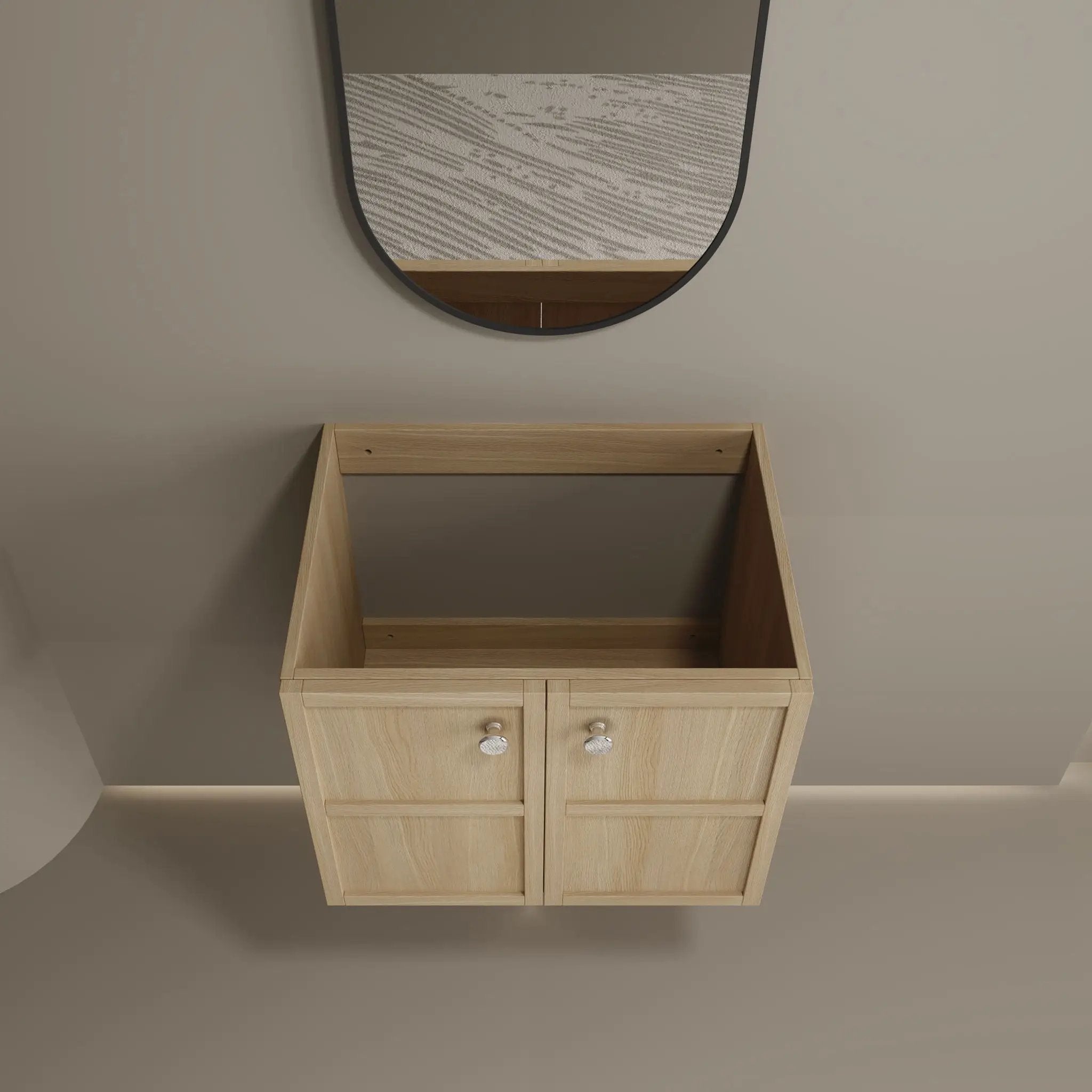 Modern Wall Mounted Bathroom Vanity With Soft Closing Doors by Unique Piece Furniture