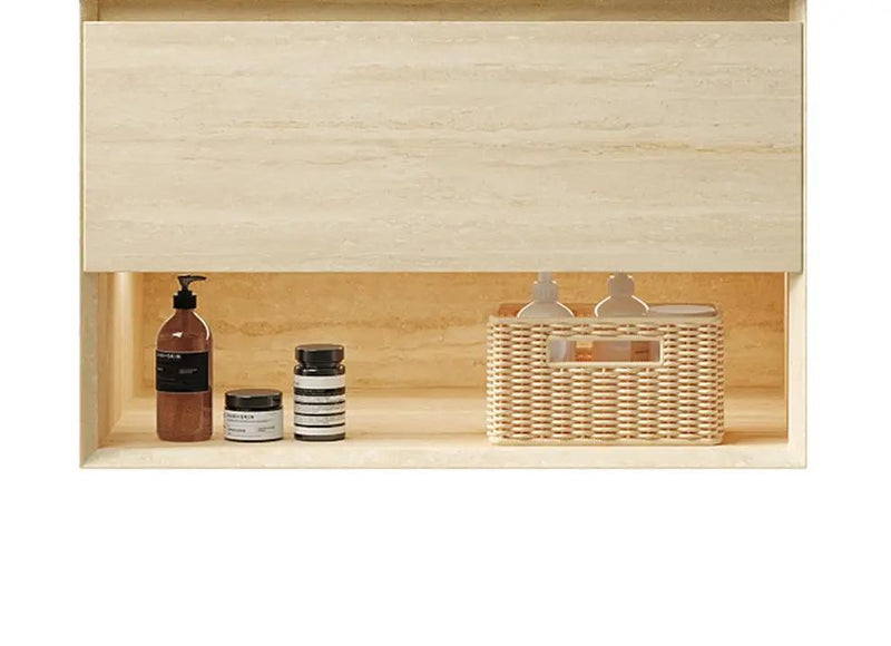 FRIGGA 30" Wall-Mounted Cabinet with One Drawer and Open Shelf by HouseOfZazla