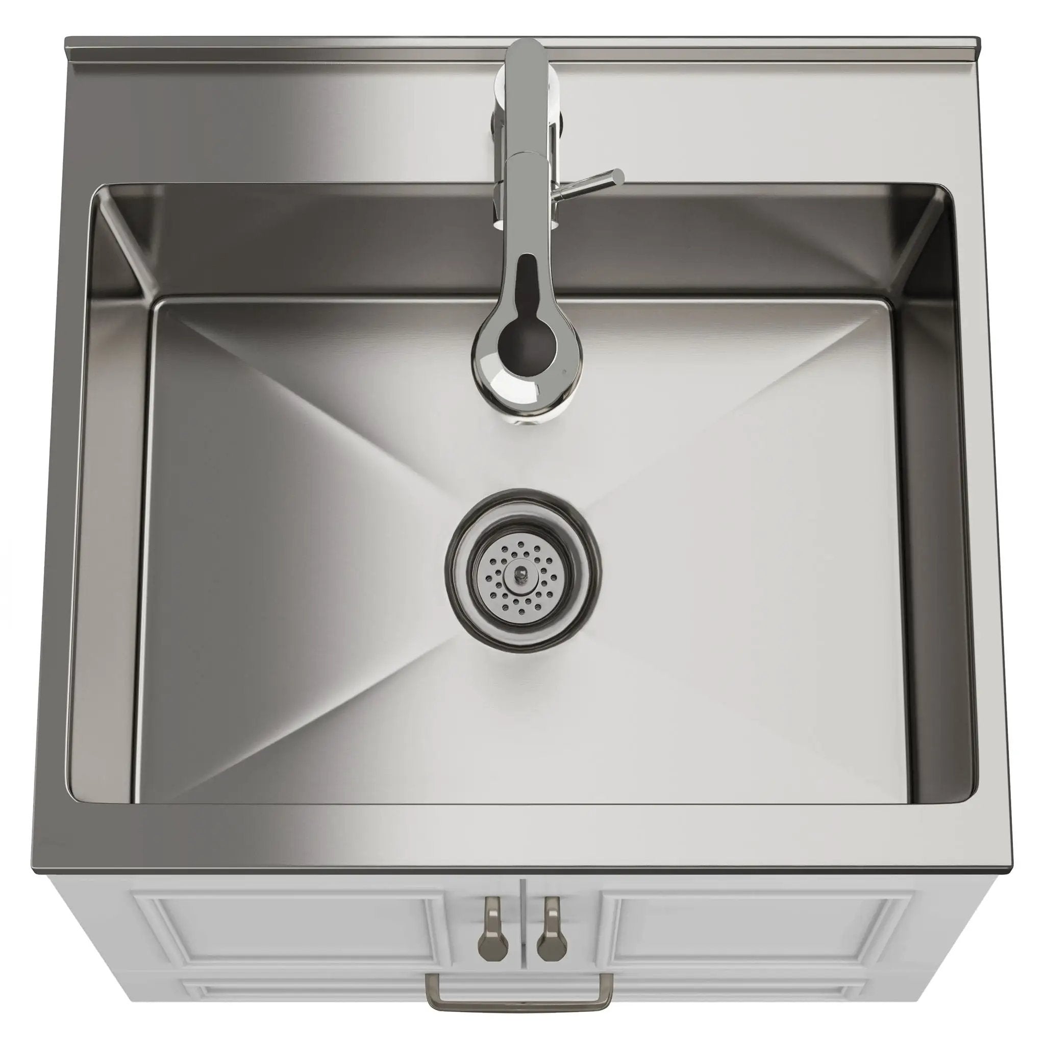 Cardinal - Laundry Cabinet With Faucet And Sink - White - Wood by HouseOfZazla