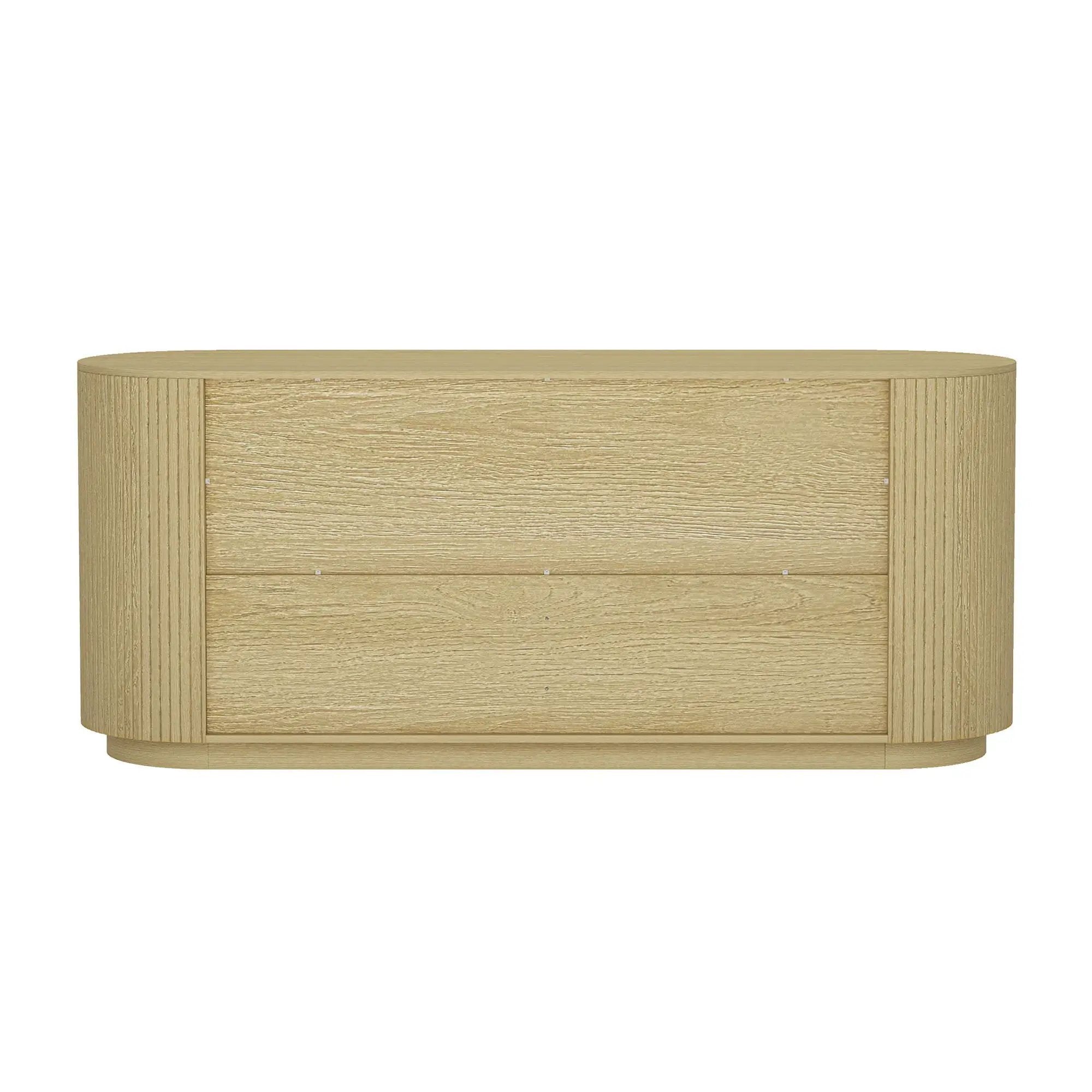 Olivia - Double Dresser With 6 Drawers - Oak by HouseOfZazla