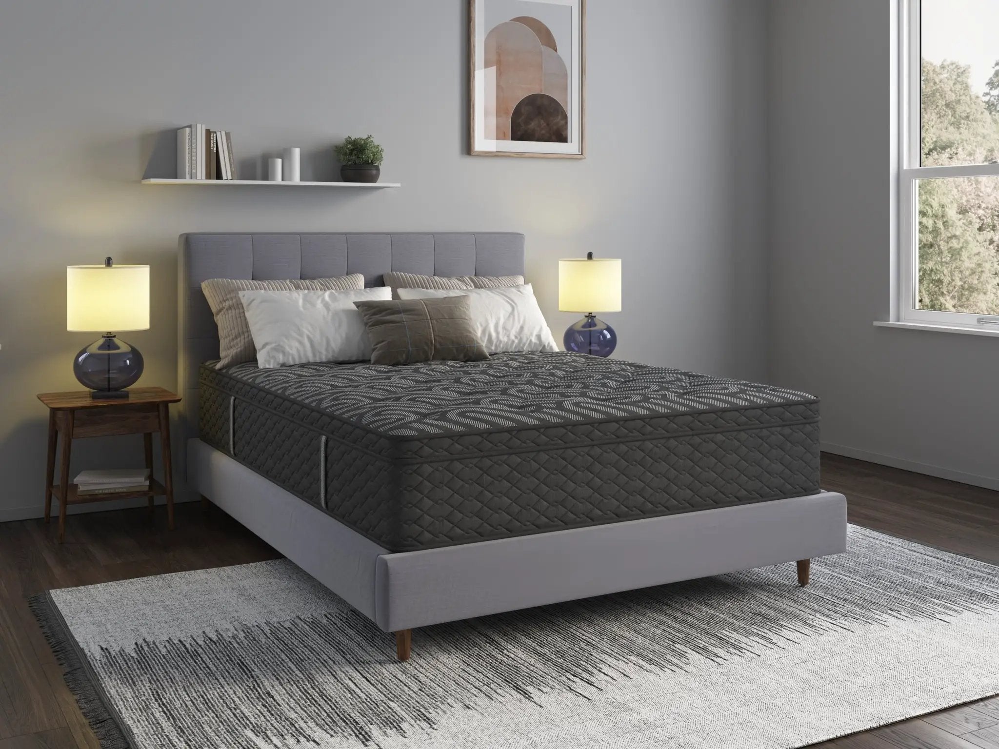 The Restonic Luxury Euro Top Mattress Ensemble by HouseOfZazla