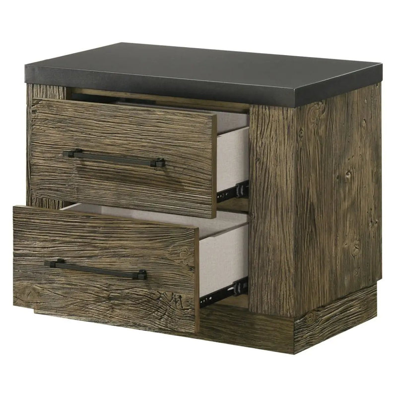 Lance - Nightstand - Tree Bark by Unique Piece Furniture