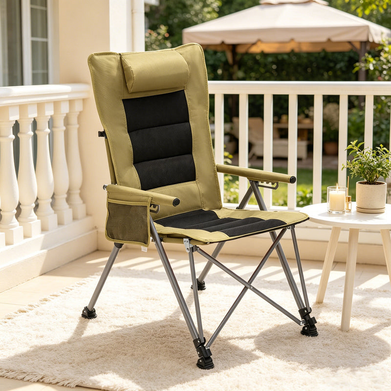 5-Position Adjustable Reclining Camping Chair by HouseOfZazla