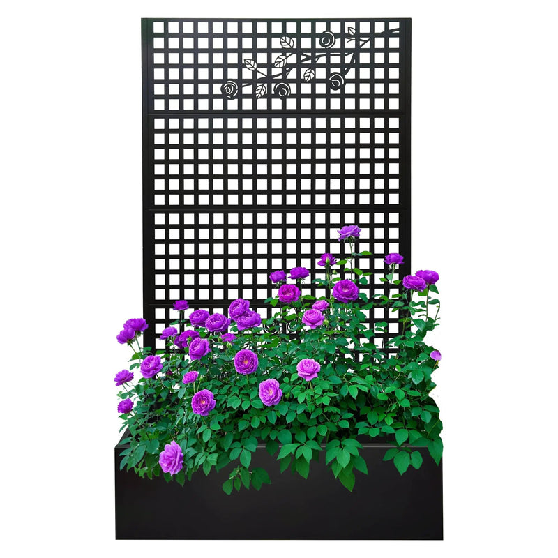Metal Planter Box with Trellis by HouseOfZazla