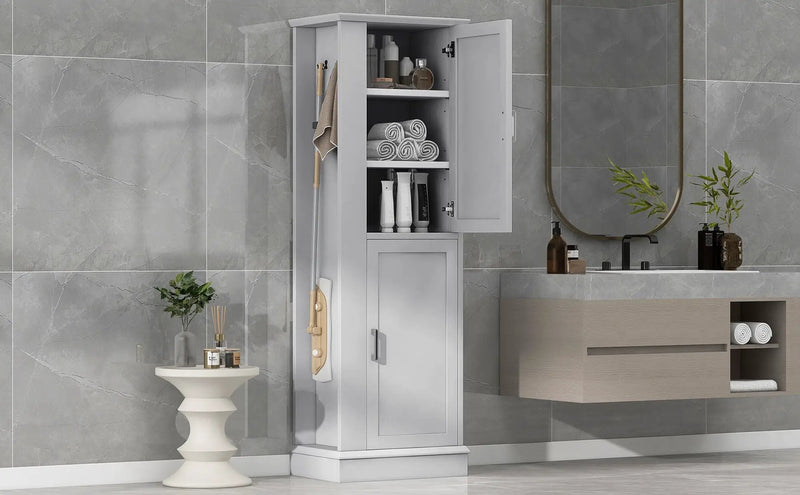 Tall Bathroom Storage Cabinet by HouseOfZazla