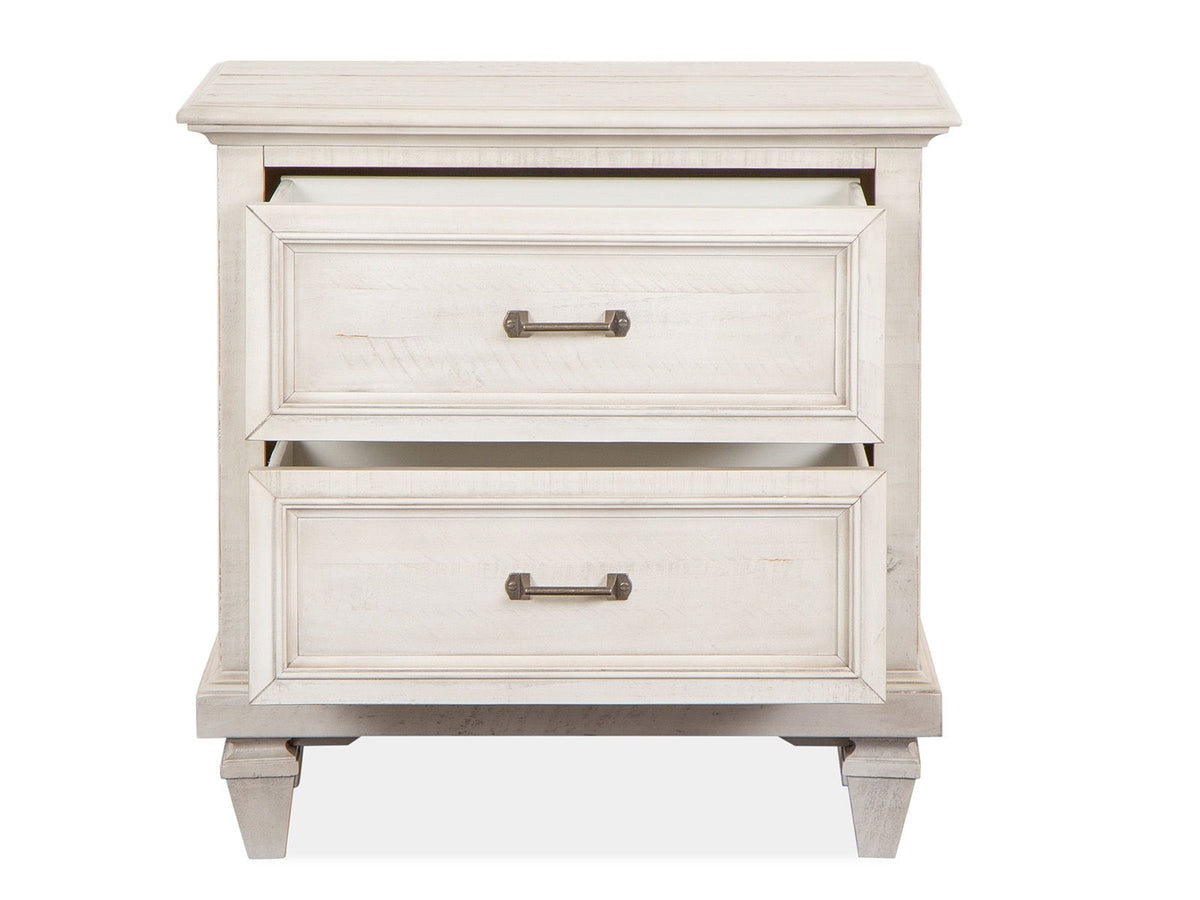 Newport - Drawer Nightstand - Alabaster, photo 5 of 7