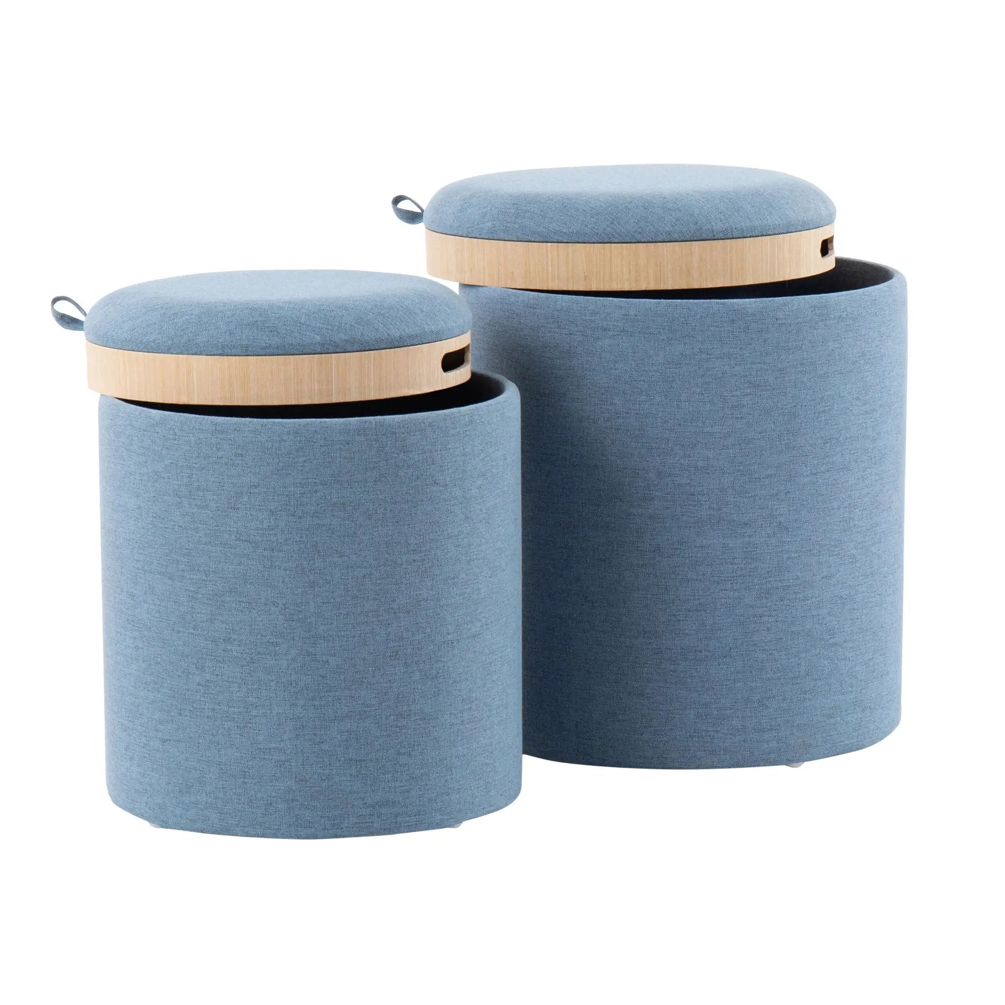 Tray - Contemporary Nesting Ottoman Set by Unique Piece Furniture
