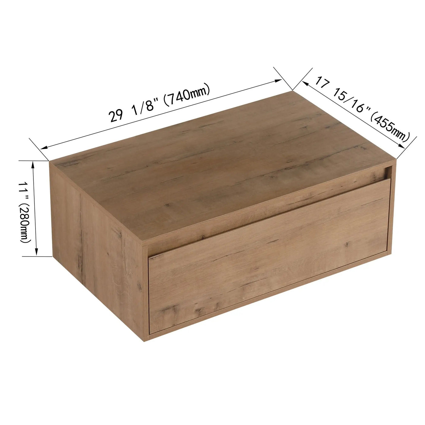 Modern Minimalist Bathroom Cabinet With Soft Close Drawers And Floating Mounting Design by HouseOfZazla
