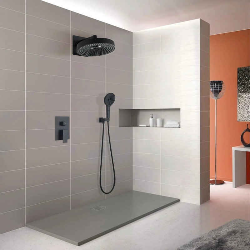 Concealed Shower System 2 Function Set With Control Valve - Matte Black by HouseOfZazla
