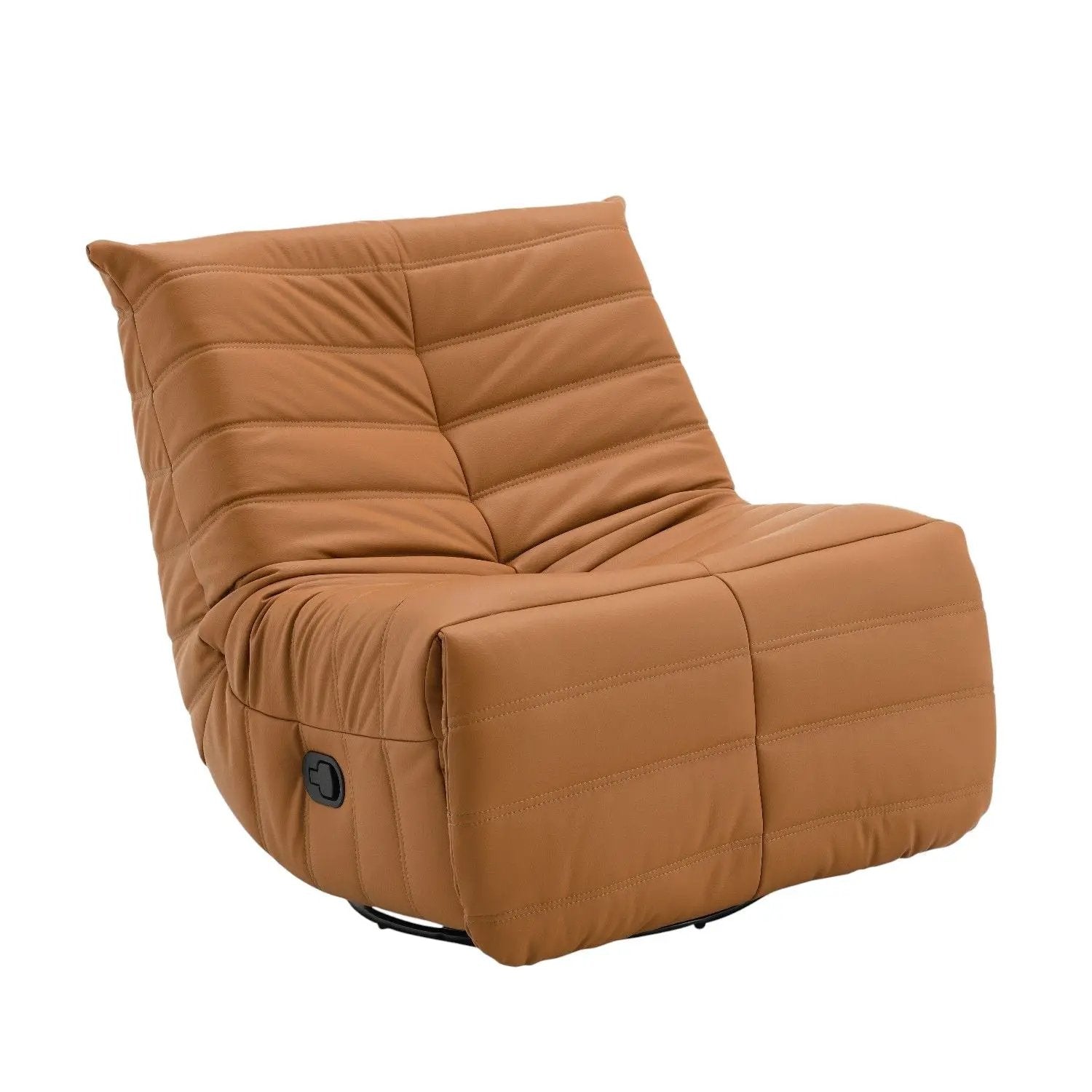 Glider Recliner With Swivel - Orange by HouseOfZazla