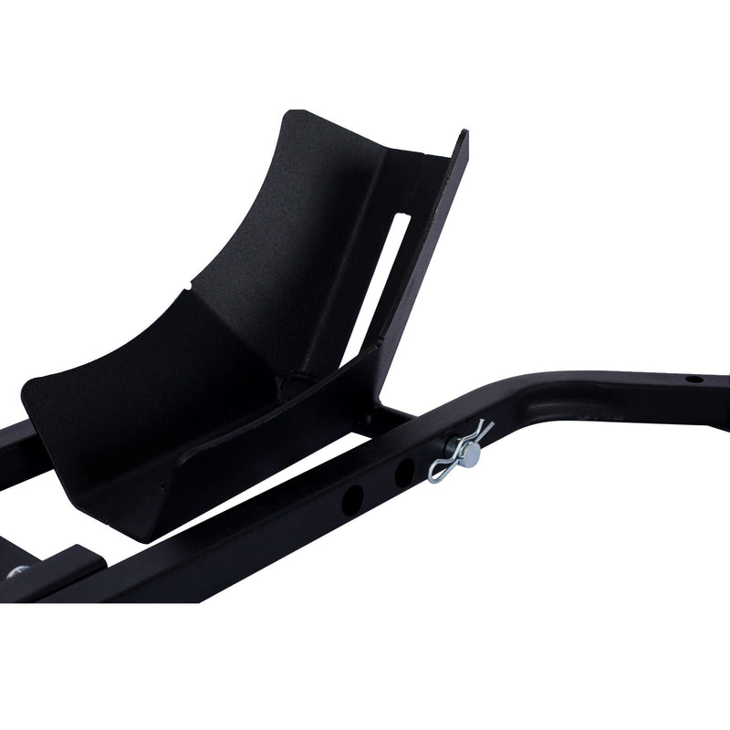 Heavy Duty Motorcycle Front Tire Chock For 17" 21" Wheels Stand 1200 Lbs Capacity - Black by HouseOfZazla
