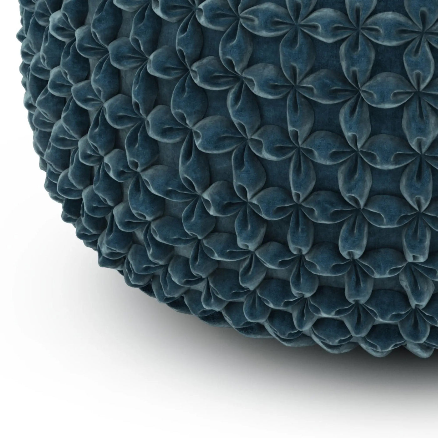 Renee - Handcrafted Round Pouf by HouseOfZazla