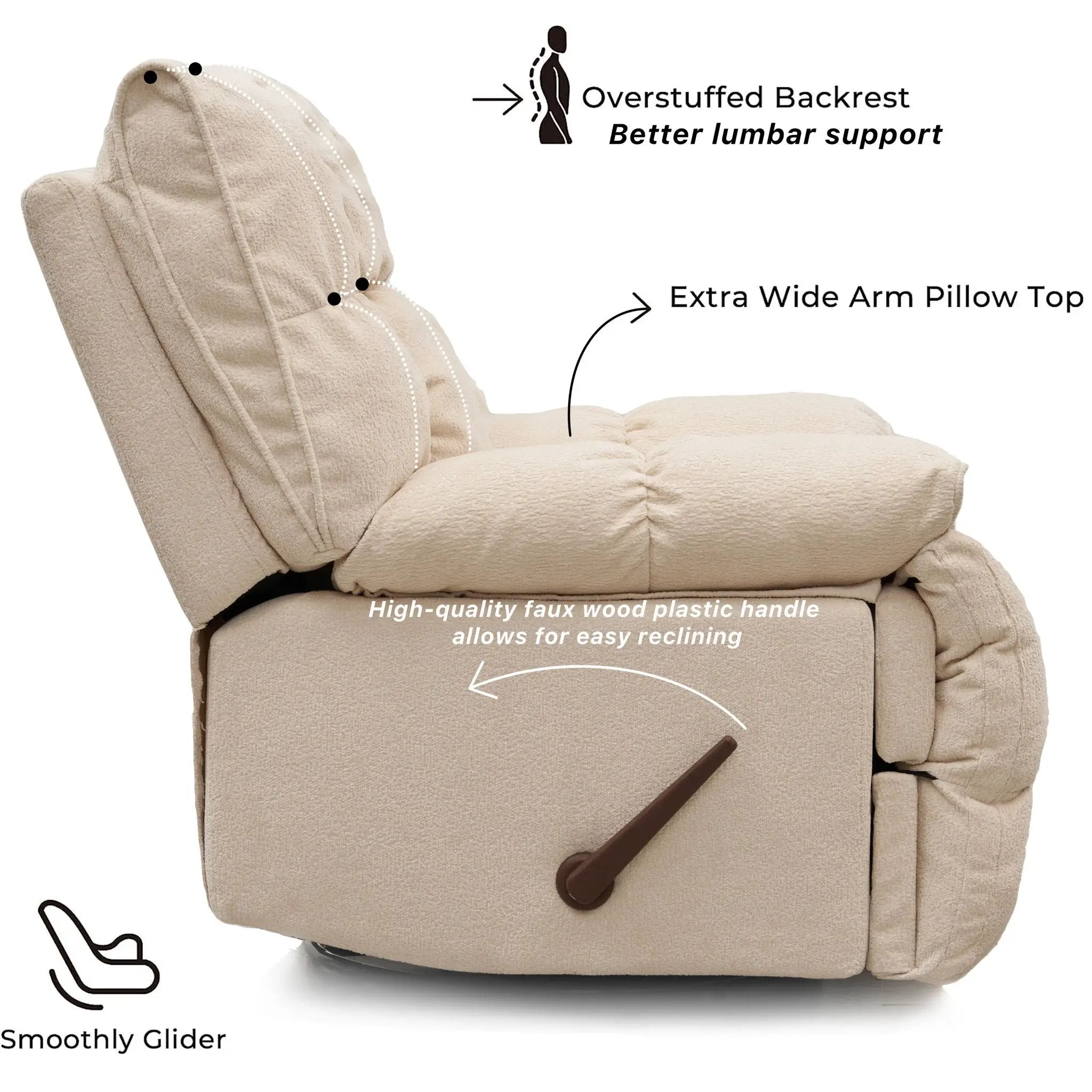 Sitjoy - Classic Recliner by Unique Piece Furniture