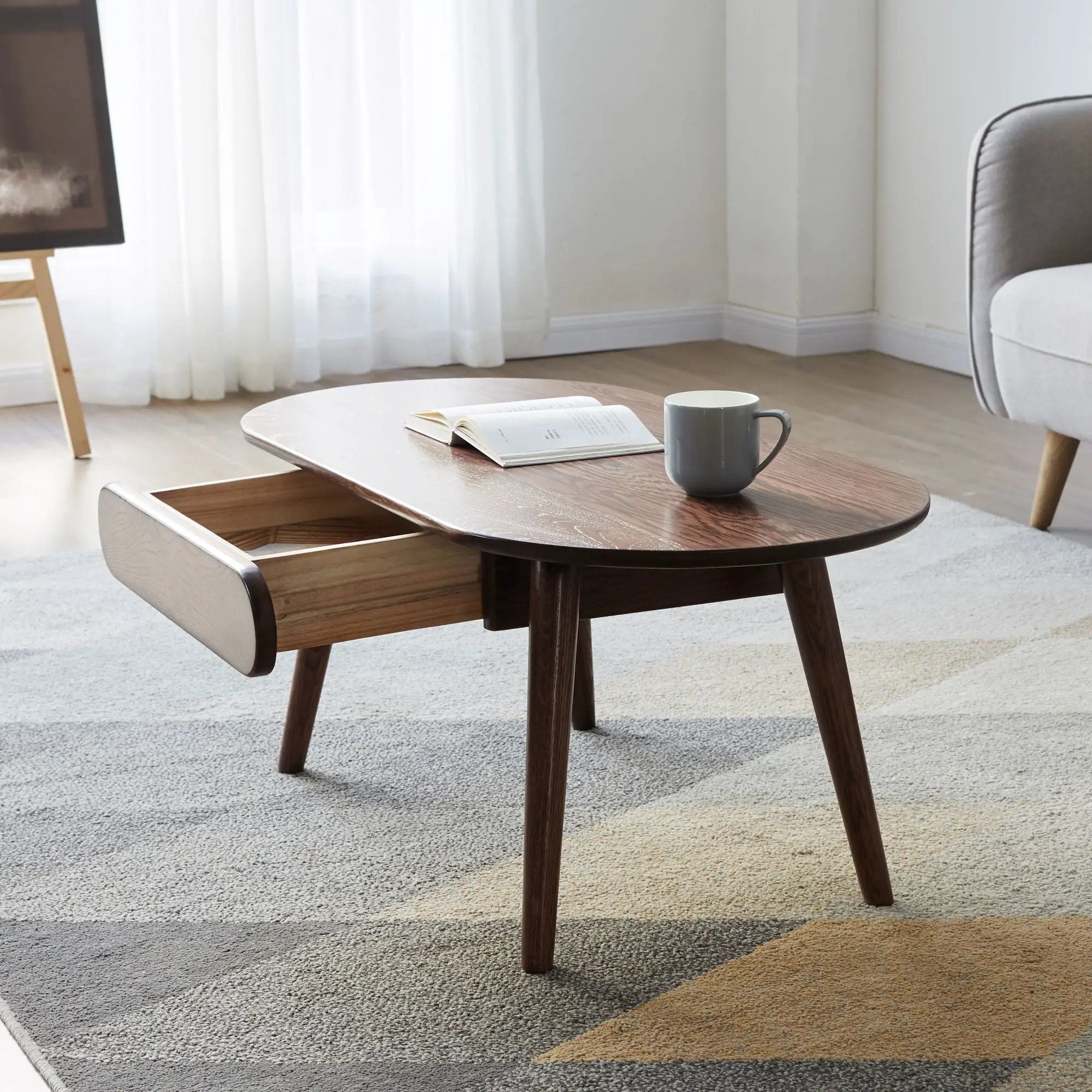 Capsule Centre Low Table With Drawers Coffee Table by Unique Piece Furniture