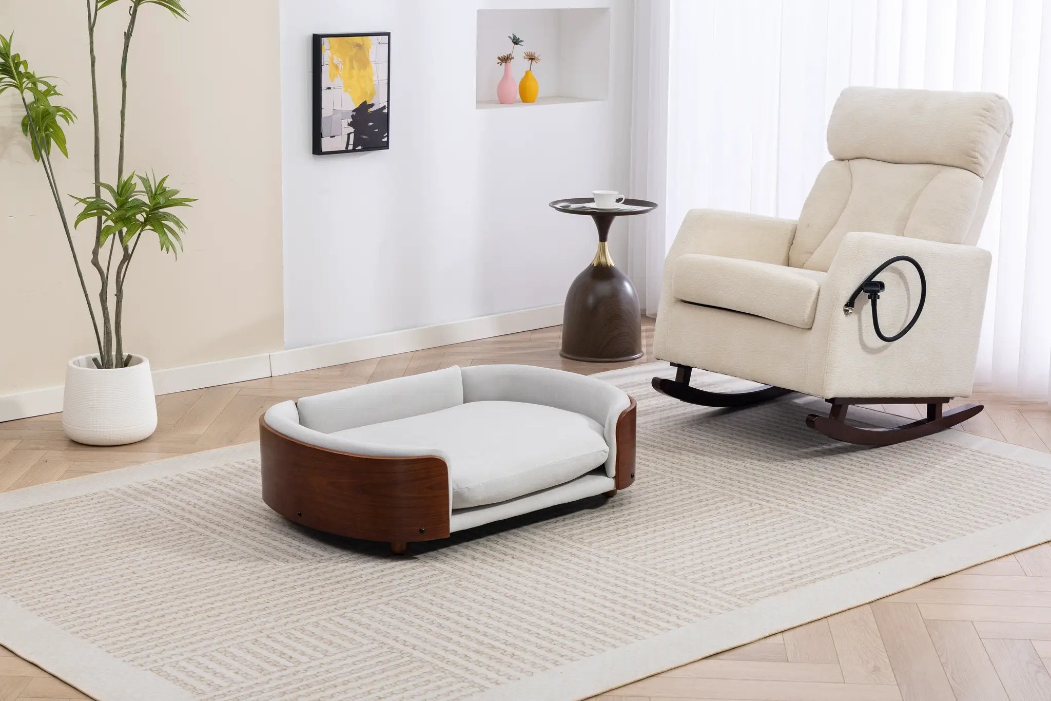 Scandinavian Style Elevated Dog Bed Pet Sofa by HouseOfZazla