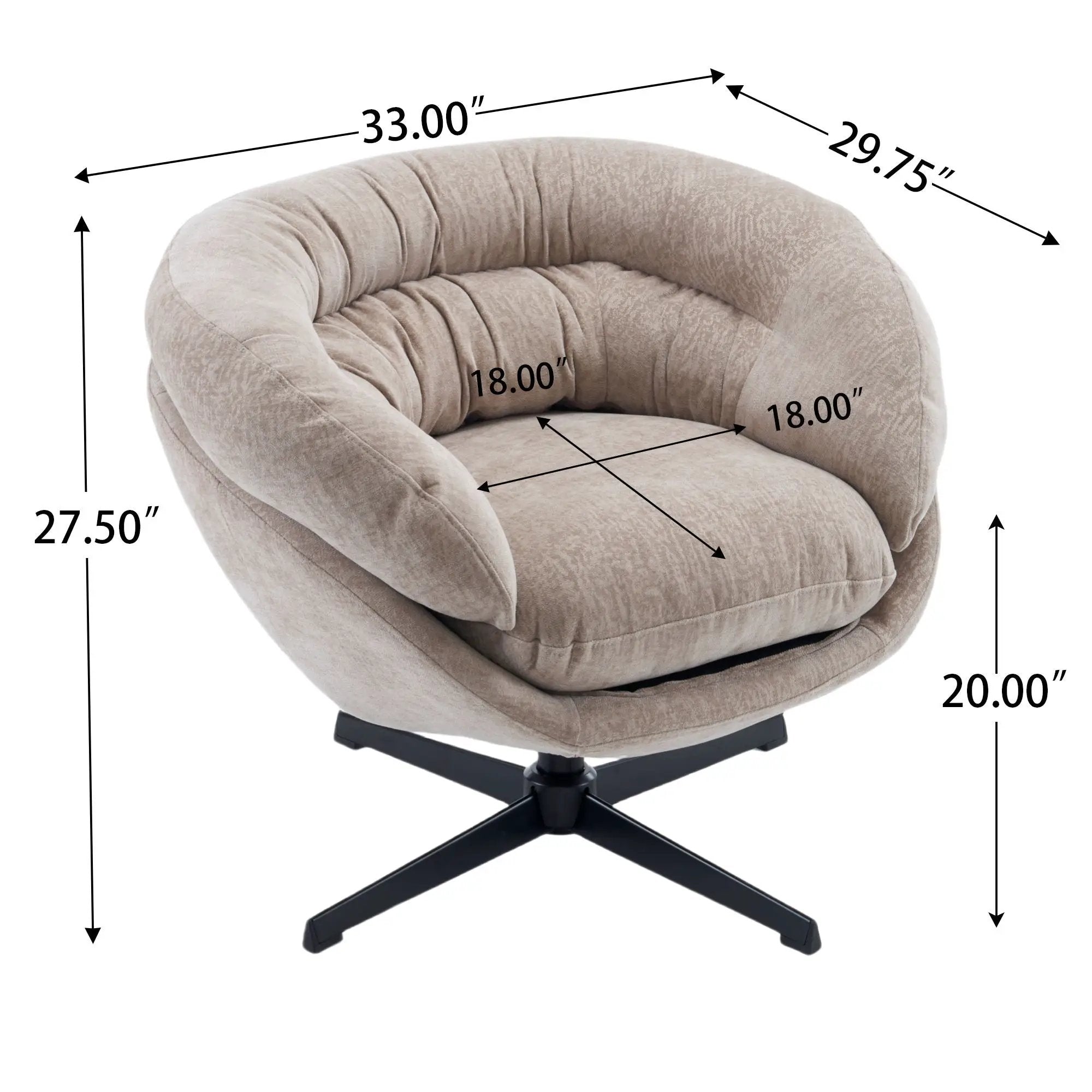 Modern Office Chair With 360 Degree Swivel by HouseOfZazla