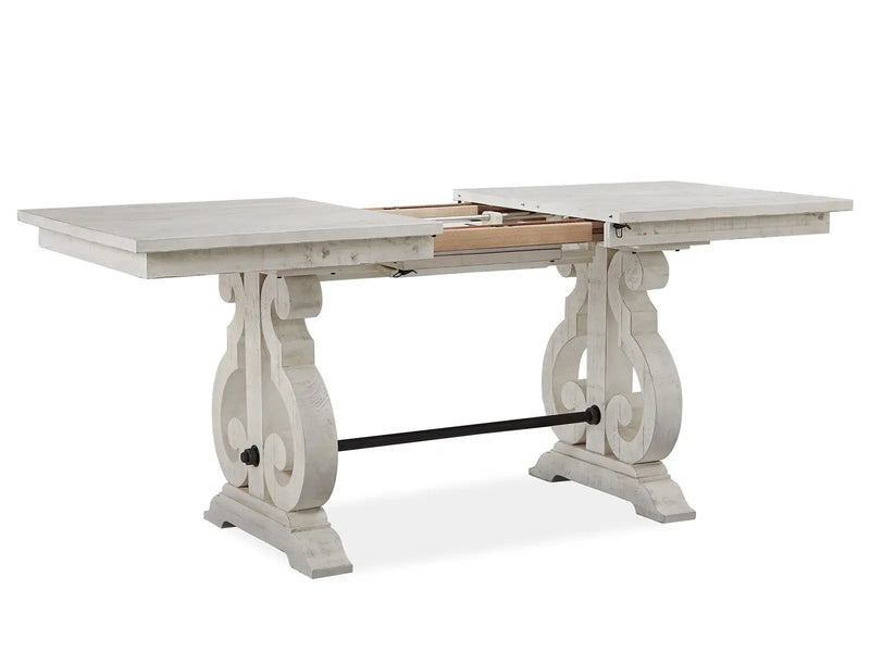 Bronwyn - Rectangular Counter Dining Table - Alabaster, photo 3 of 7
