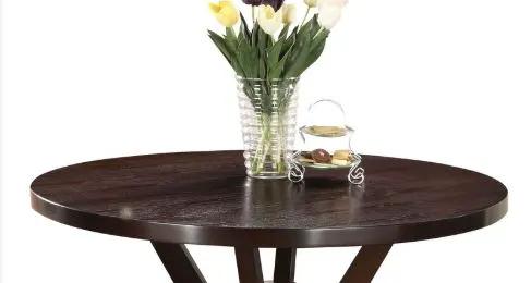 Drake - 5 Pieces Dining Room Set - Espresso / Gray by HouseOfZazla