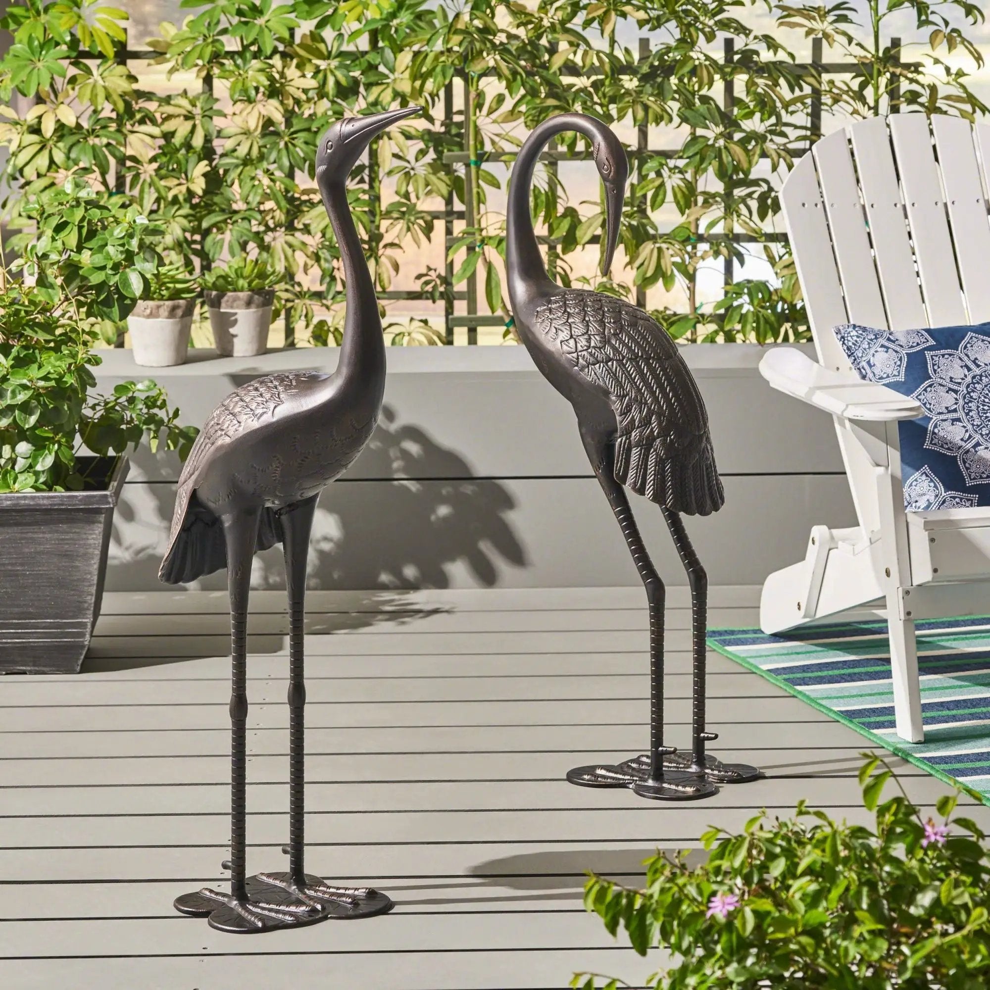Bird Animals - Cranes for Outdoor Decor by HouseOfZazla