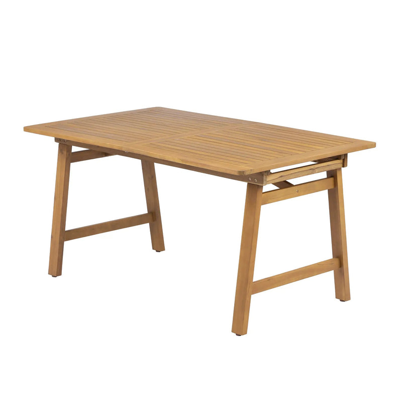 7-Piece Extendable Acacia Wood Outdoor Dining Set by HouseOfZazla