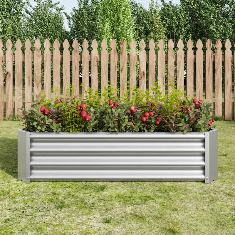 Metal Raised Garden Bed 4x2x1 ft by HouseOfZazla