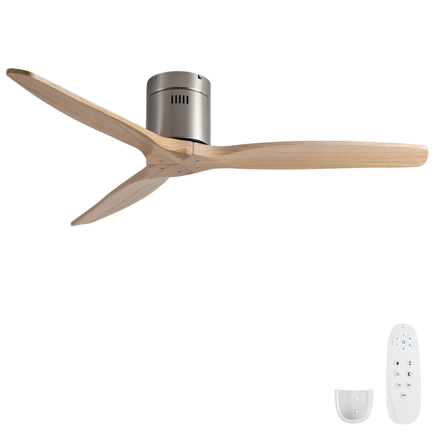 Low Profile Flush Mount Ceiling Fan Without Light by HouseOfZazla