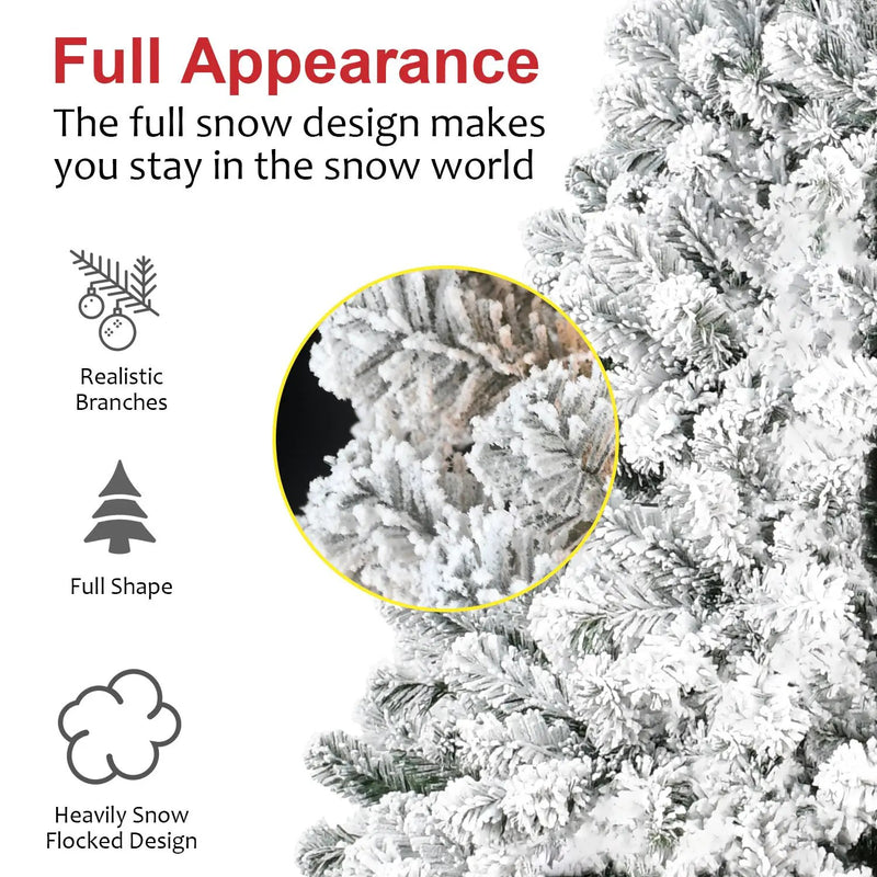 5FT Flocked Christmas Tree by HouseOfZazla