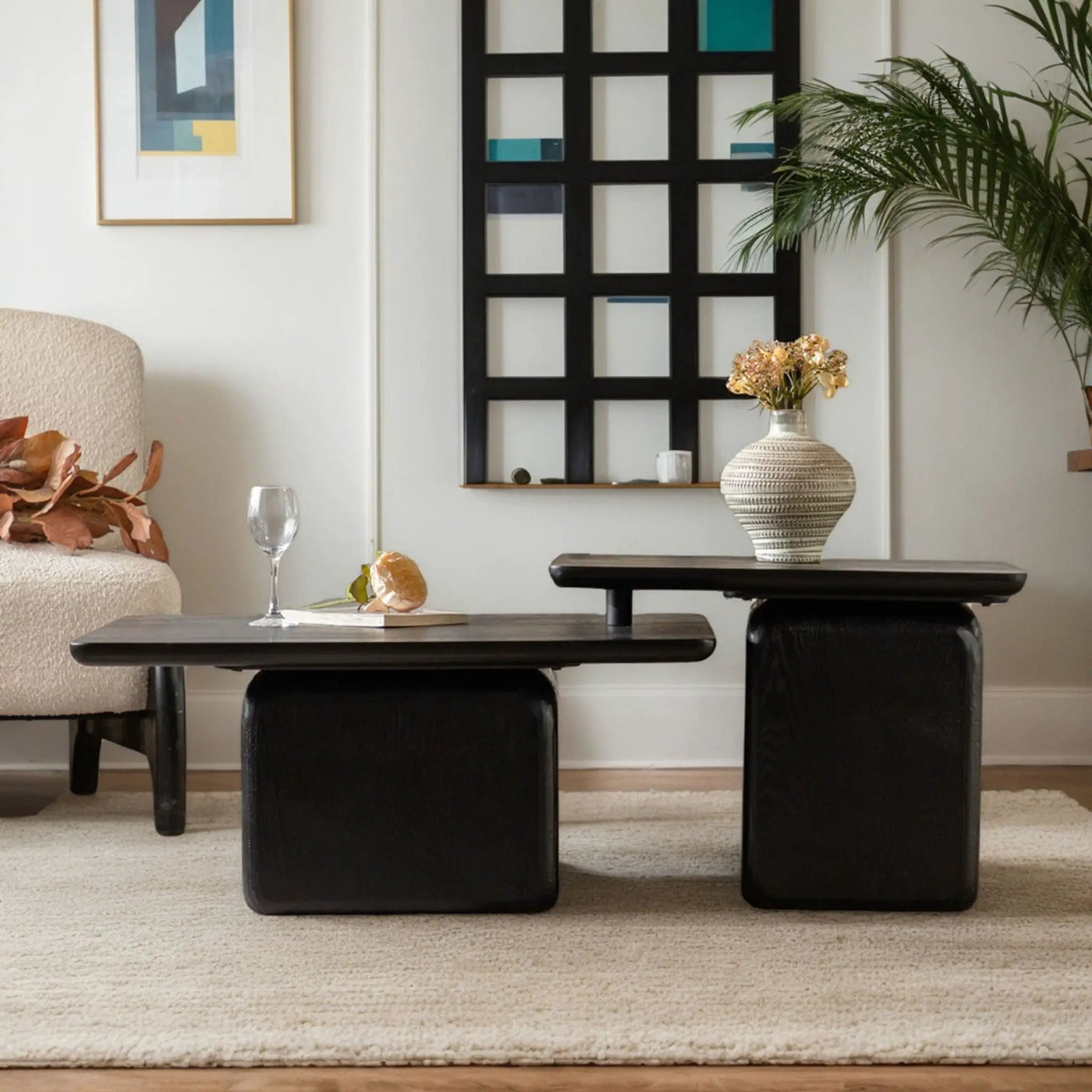 Square Coffee Table Set (Set of 2) by HouseOfZazla