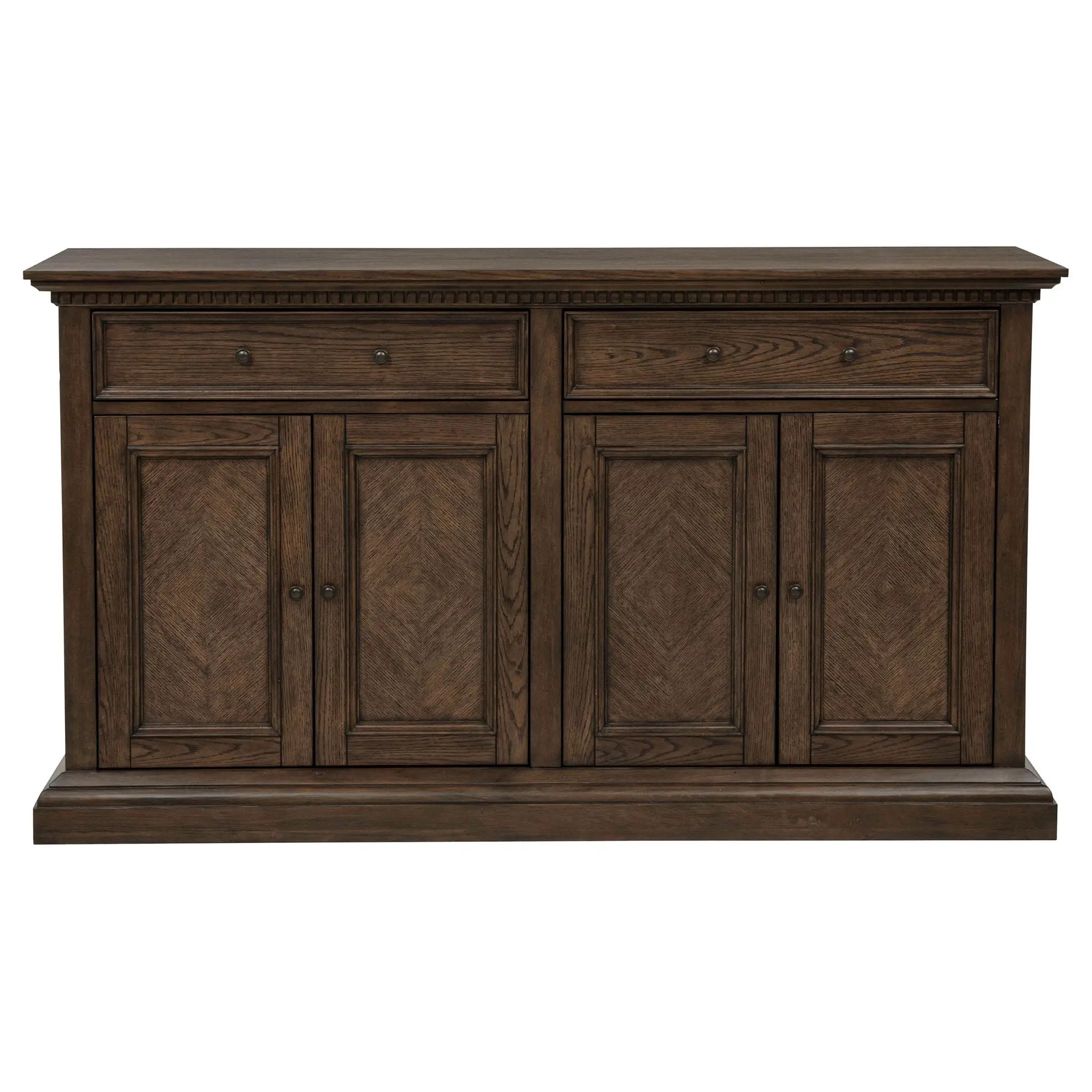 Ridgewell 2-drawer 4-door Dining Server Dark Oak by Unique Piece Furniture