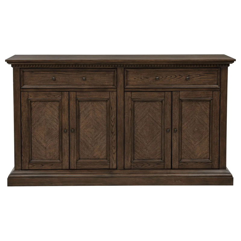 Ridgewell 2-drawer 4-door Dining Server Dark Oak by Unique Piece Furniture