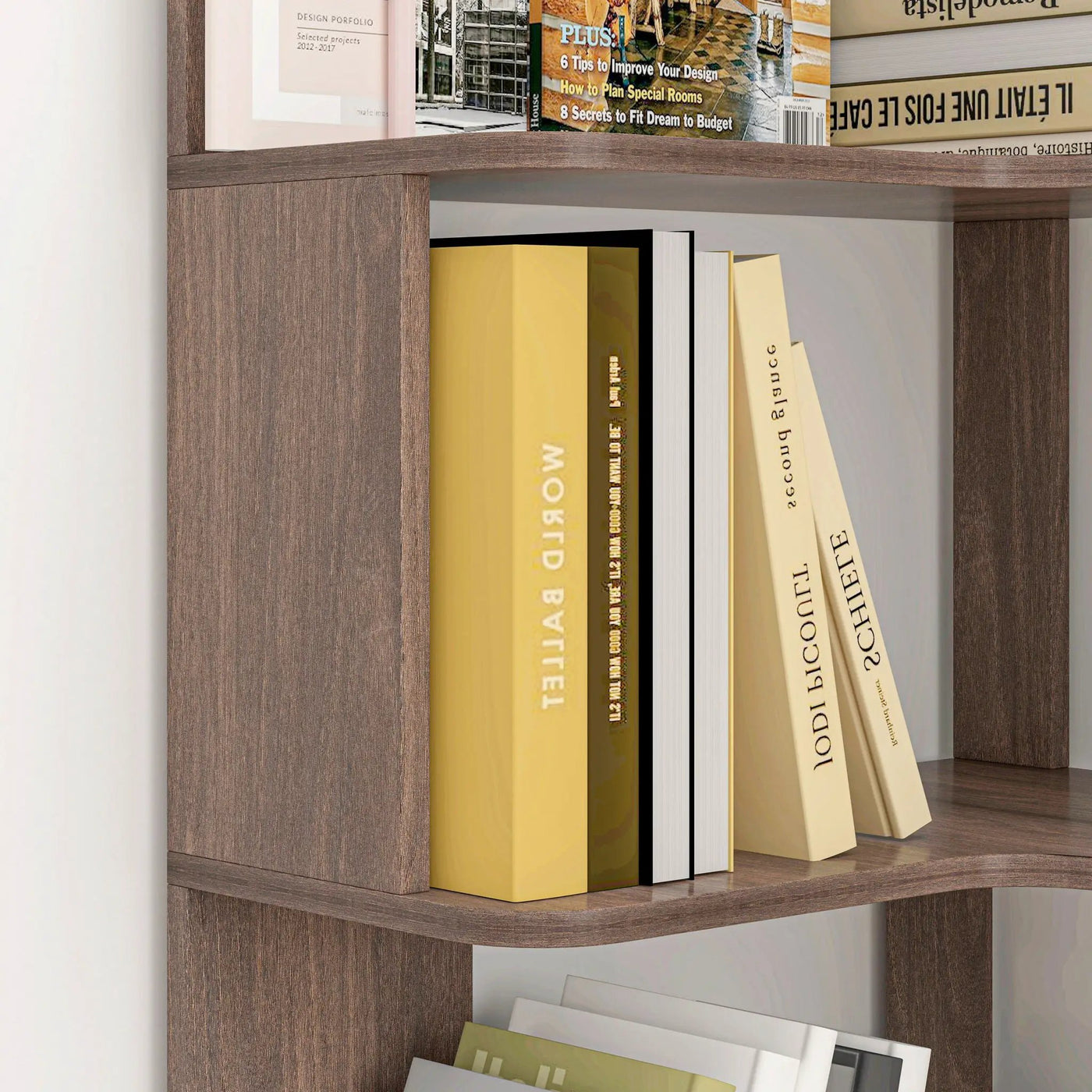 L-Shaped Design Corner Bookshelf by HouseOfZazla