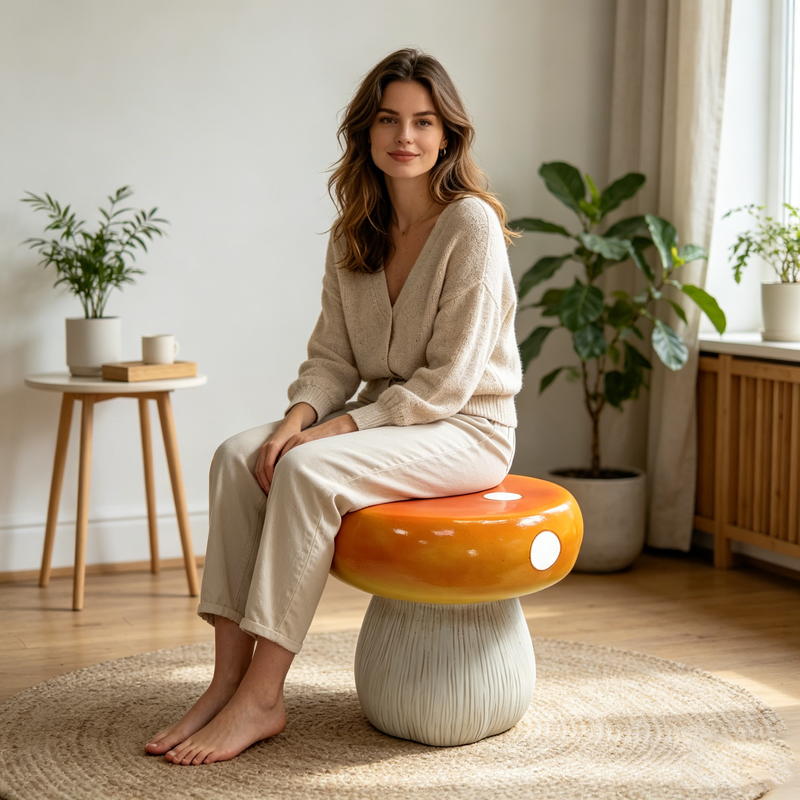 Mushroom Resin Model Stool by HouseOfZazla