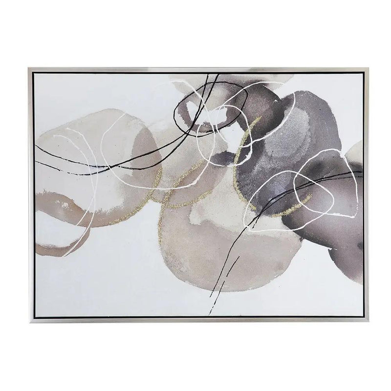 Large Modern Oil Painting, Hand Painted Abstract Watercolor Texture - Multicolor by Unique Piece Furniture