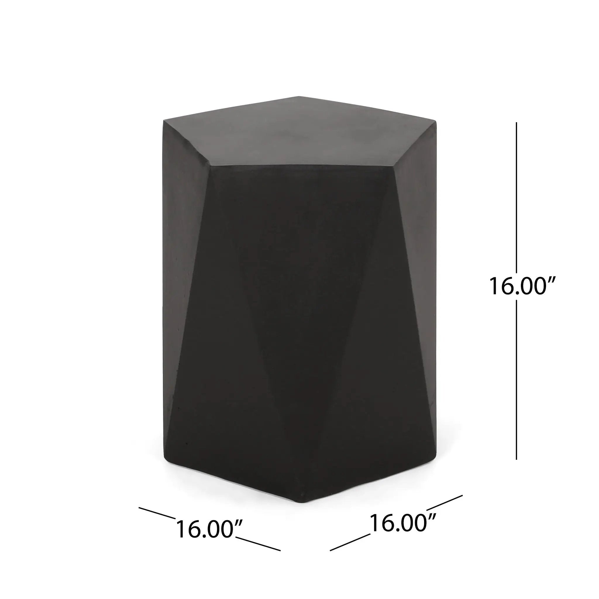 Side Table With Geometric Design by HouseOfZazla