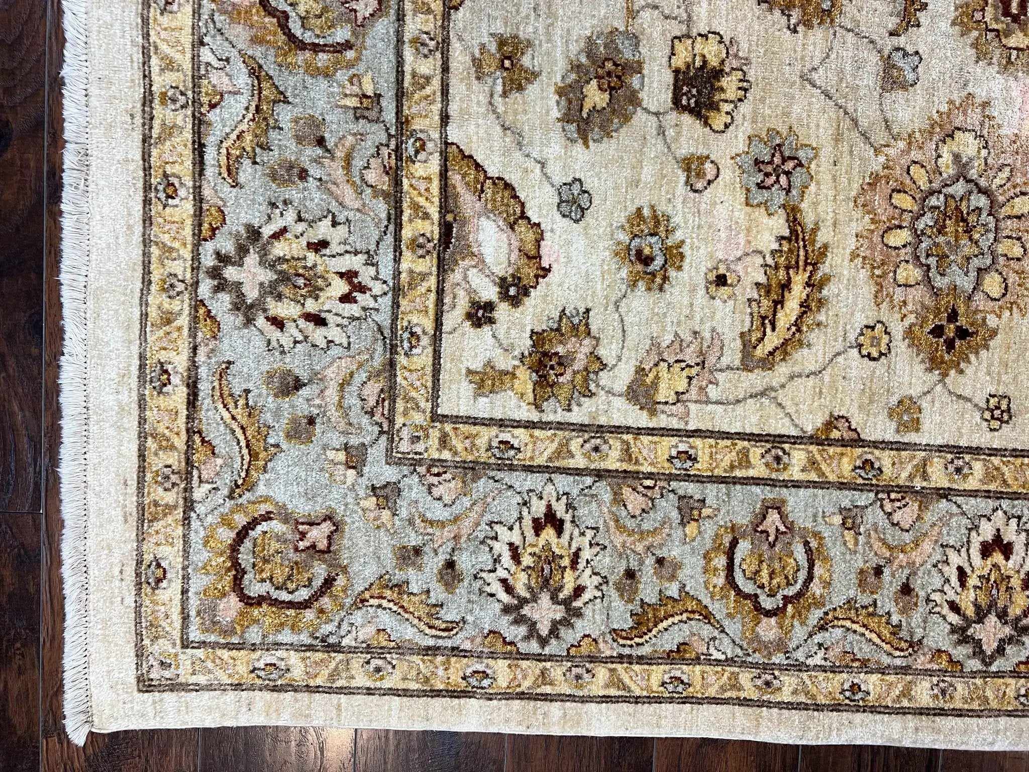 Peshawar Rug 8x10, Oushak Rug, Neutral Colors Hand Knotted Farmhouse Rug by Jewel Rugs