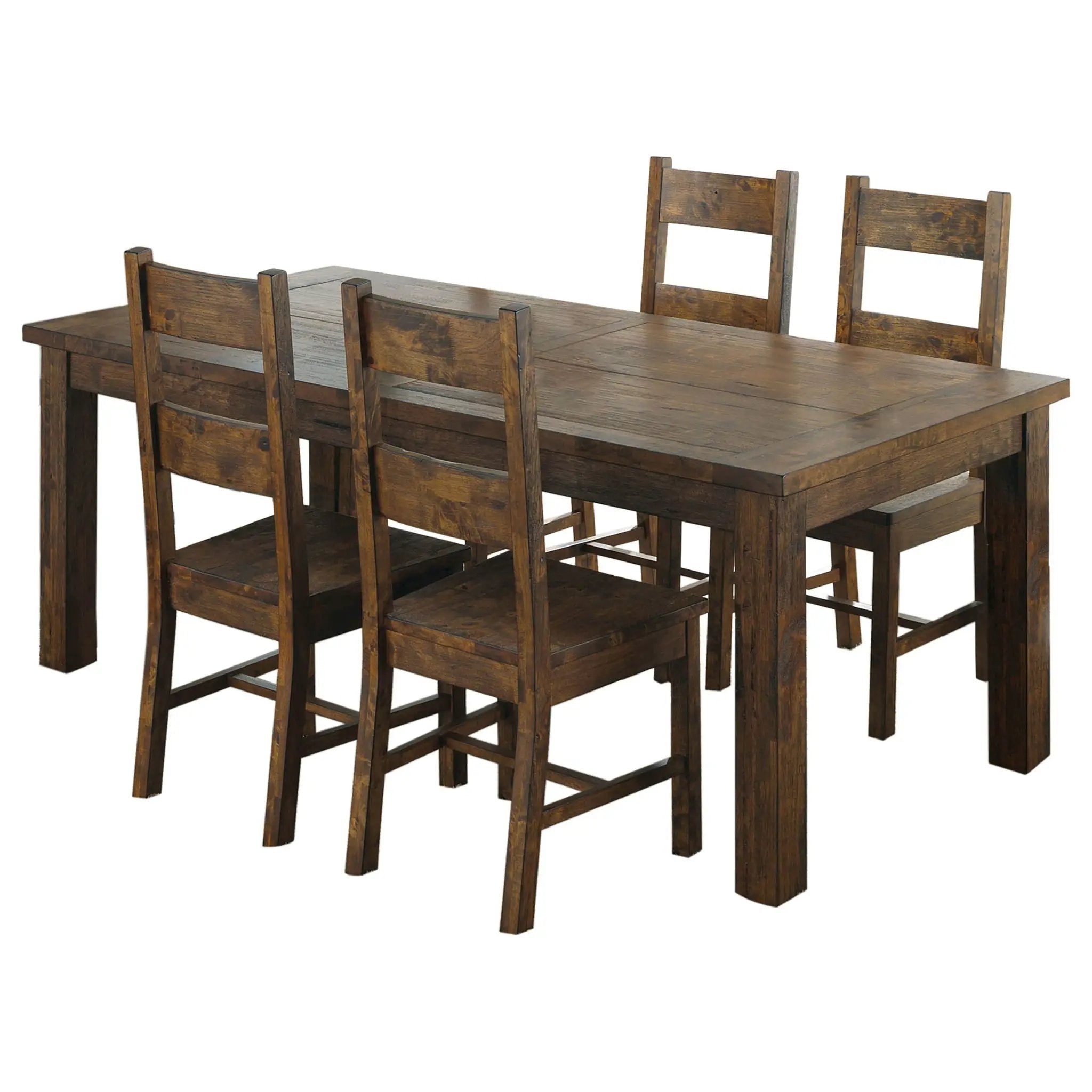 Coleman 5-piece Rectangular Dining Set Rustic Golden Brown by Unique Piece Furniture