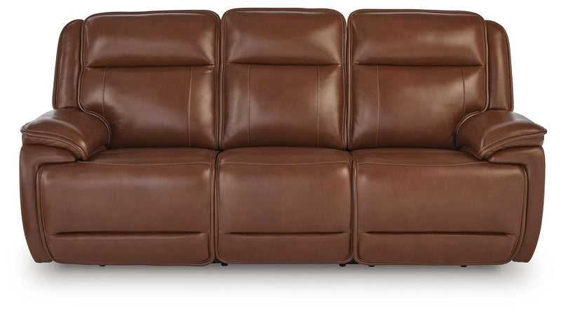 Healy Pier - Power Reclining Sofa / Adj Headrest - Chocolate by Unique Piece Furniture