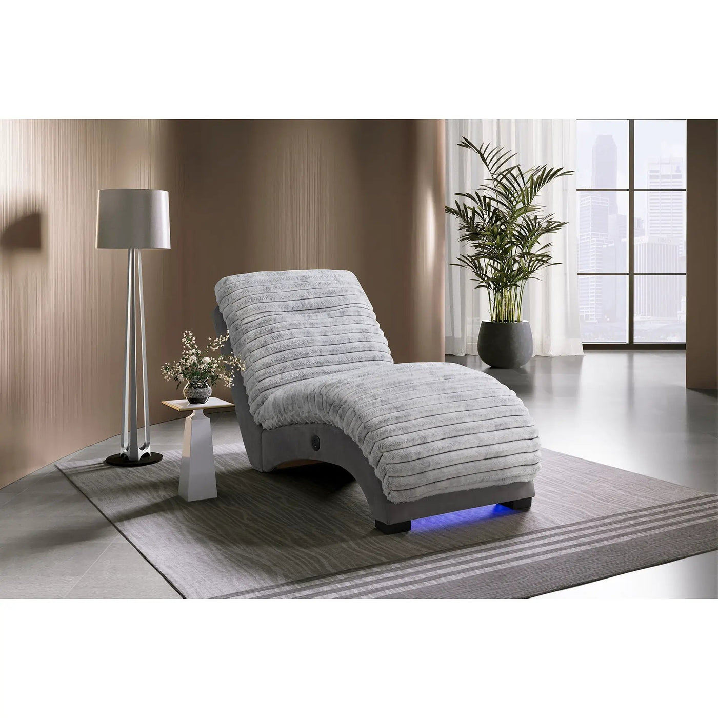 Denise - Accent Chaise With USB Support by HouseOfZazla