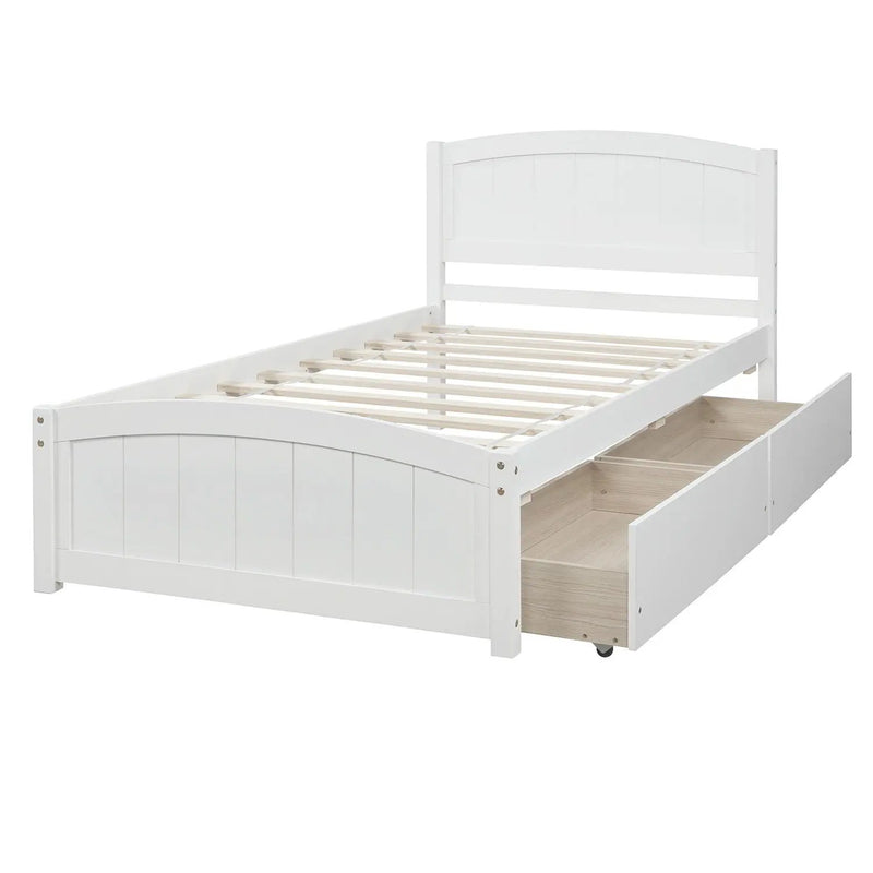 Platform Bed & Headboard, Footboard And Wood Slat Support by Unique Piece Furniture