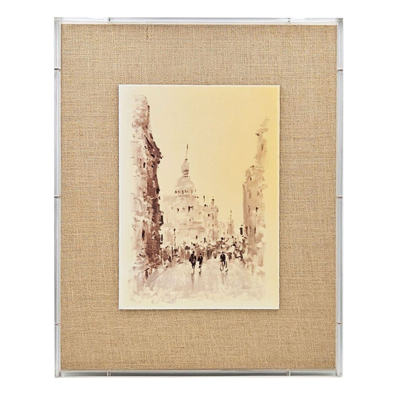 European Cities Watercolor Framed Prints with MDF & Acrylic Frame - Brown, photo 4 of 7