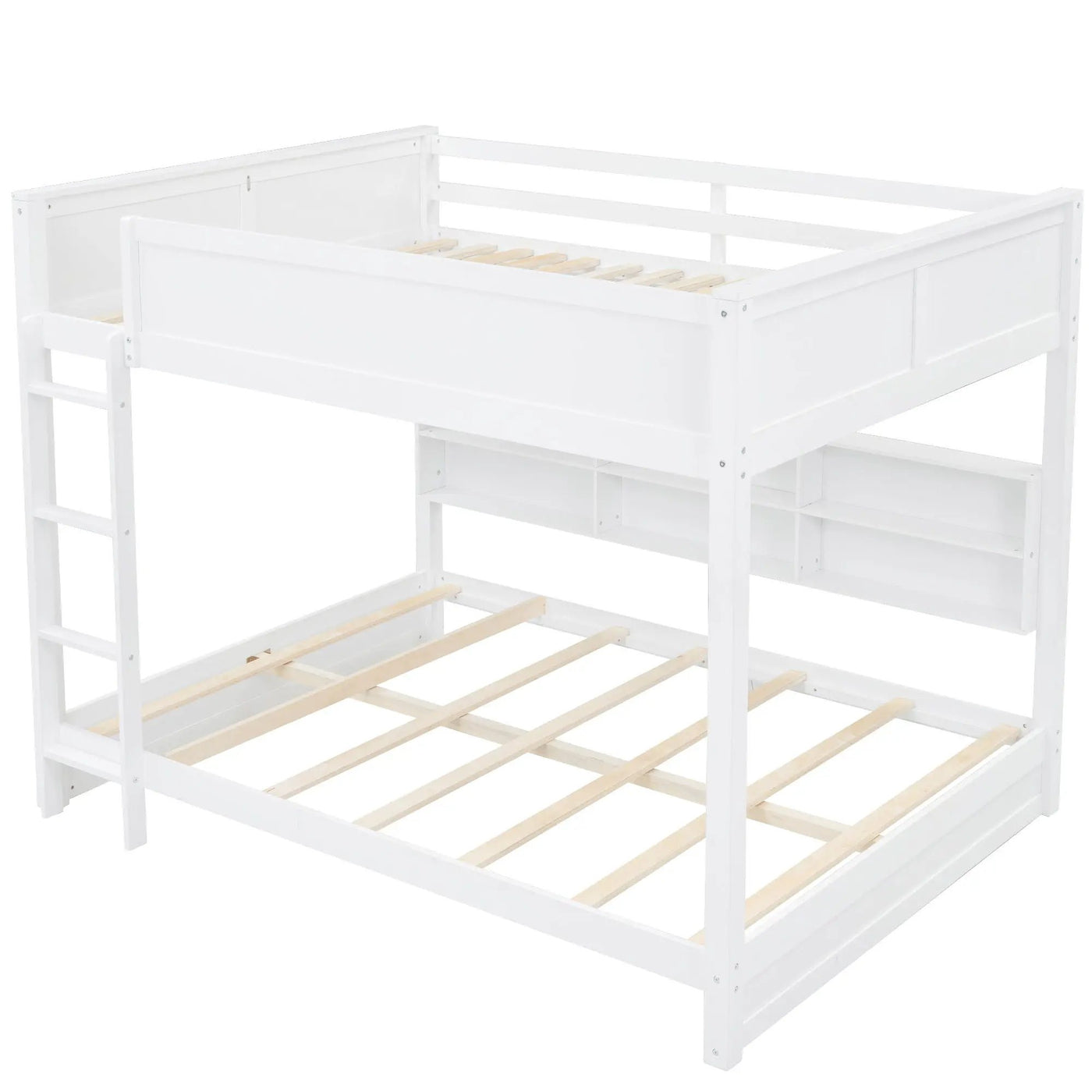 Bunk Bed With Storage Cabinets And USB Ports by HouseOfZazla